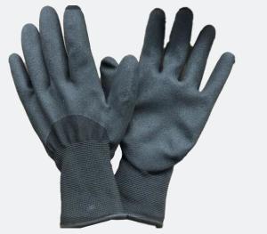 China Thermal Nitrile Work Gloves 10G Acrylic Terry Fleece Liner Cold Winter Work Gloves Construction Gloves wholesale