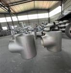 316 304 Reducing Stainless Steel Tee Fittings KS Butt Weld 48 X 22 Inch