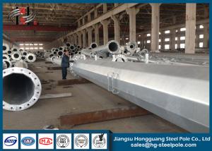 China AWS D 1.1 Painting Power Transmission Poles For 230 Kv Transmission Line wholesale