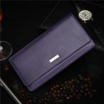 Real Leather Bifold Wallet Black Open Mini Purse For Men WA24