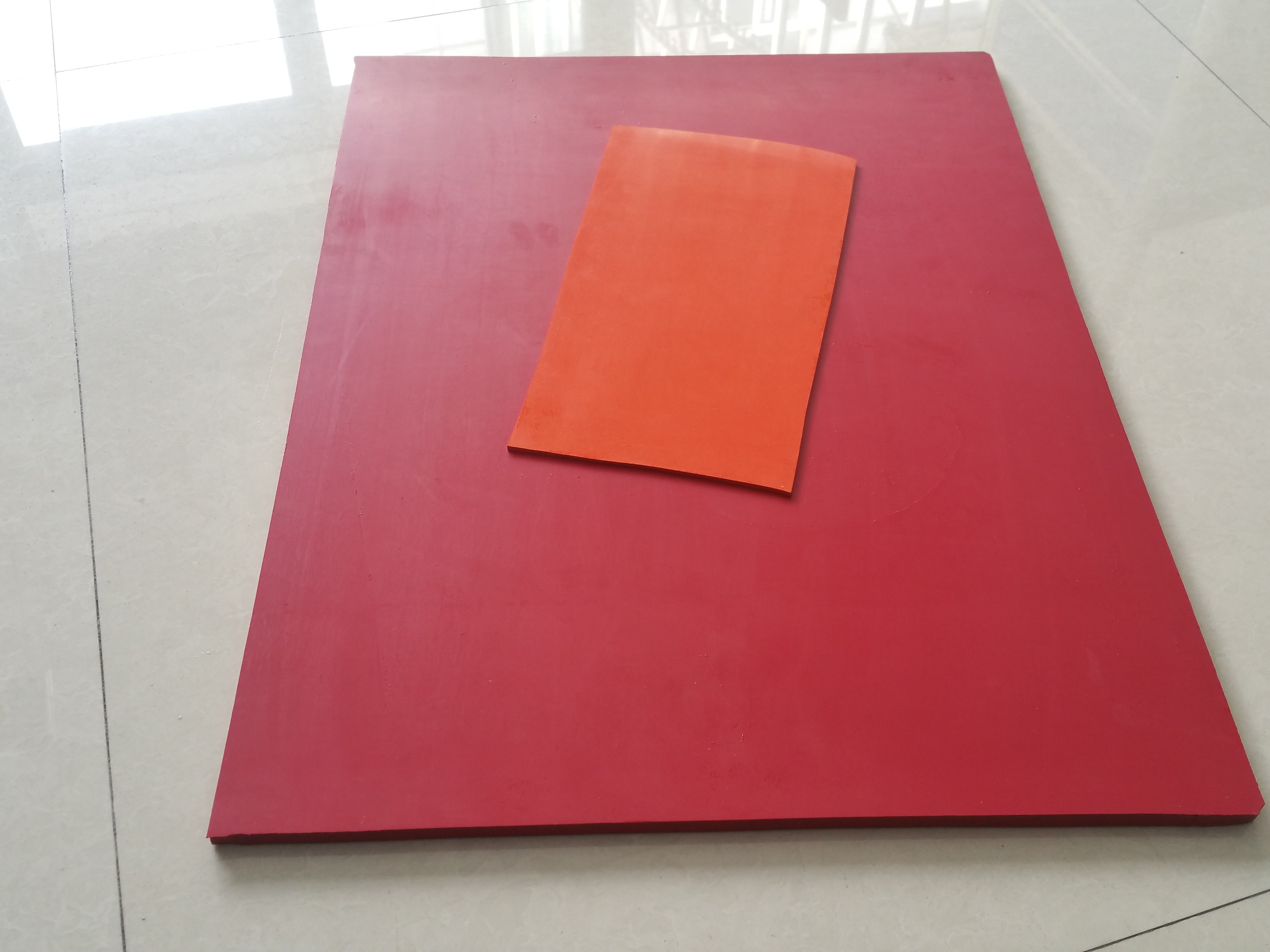 Natural Industrial Rubber Sheet , Rubber Membrane for PVC vacumm Laminating Press