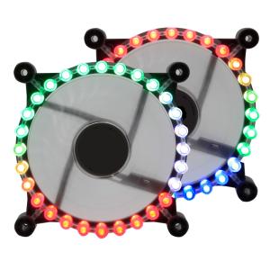 China newest 12cm RGB fan pc gatling case fan with rainbow wholesale