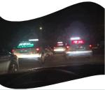 V140° View Angle High Transparent Advertising LED Display For Taxi Car Bus Rear
