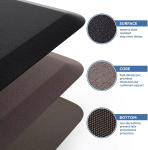 Kitchen Office PU Standing Desk Mat Anti Fatigue Floor Non Slip Desk Mat