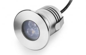 China IP68 3W at 280LM Underwater led lights, stainless steel material, 45° beam angle on sale