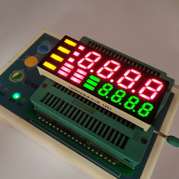 Red/Yellow/Green 4-Digit 7-Segment LED Displays for Digital Ovens