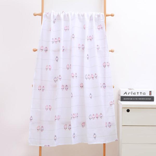 Organic Muslin Baby Blankets Super Strong Water Absorption For Teething /