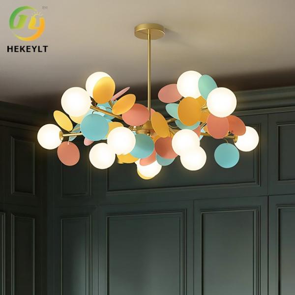 Nordic Color Designer Creative Restaurant Living Room Lamp Warm Bedroom Princess