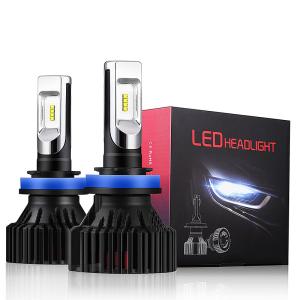 China 8000lm Auto Automotive T8 H7 H11 9006 Projector Car 6 Bike 12w Motorcycle Led Headlight Bulbs wholesale