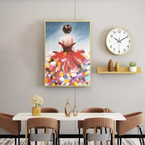 China Custom Design Hand Painted Realist Portrait Oil Painting On Canvas For Living Room Decoration wholesale