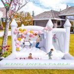 Commercial Inflatable White Jumping Bouncer Castle Bounce House White Bounce