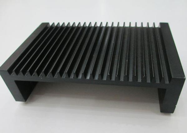 Black Anodized Aluminium Heat Sink Profiles , Extruded Aluminum Heatsink