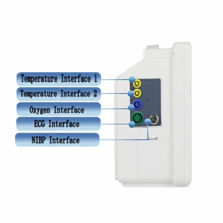 ECG Medical Patient Monitors 12 Inch Hospital Equipment 6 Parameter