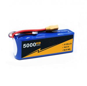 China Safe High Rate 5s 5000mah Lipo Battery 18.5V 25C 50C Lipo Battery wholesale