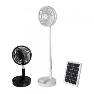 China Ip20 5.5w 5200mah Battery Solar Portable Fan For Camping on sale