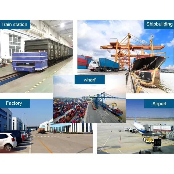 Automated Guided Vehicle Heavy Load Transport Platform Operating on Floor Mounted Rails for Manufacturing and Industrial