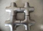 SCH10 WP304 Seamless Pipe Fittings Cross , 4 Way Cross Pipe Fitting