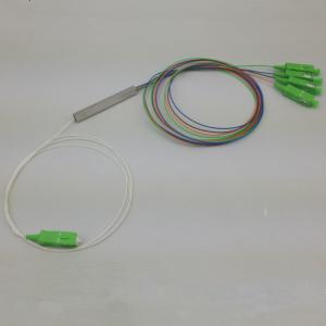 China Fiber Optic PLC Splitter/Coupler 1×4 SC/APC Connector with mini tube wholesale