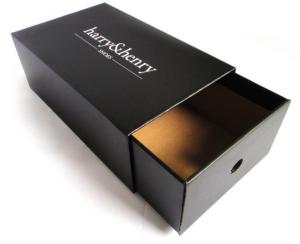 China black shoe packaging box book shape drawer packaging shoe box slide shoe box wholesale