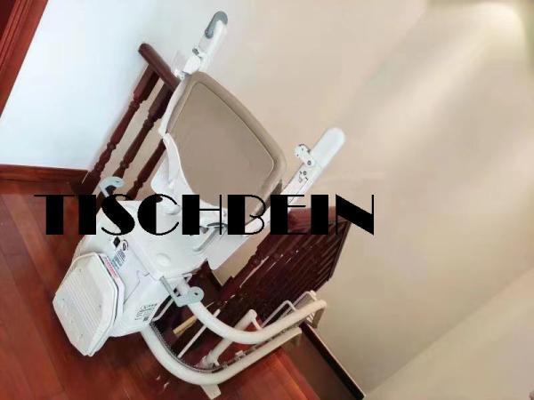 Supermarket Shopping Mall Wheelchair Lift With Curcled Guide Rail Track For Home