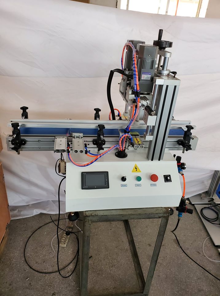 Stainless Steel Semi Automatic Bottle Capping Machine Desktop Type