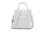 Crazy Horse Vintage Pu Leather Tote Bag 19 * 18 * 6cm With Long Shoulder Strap