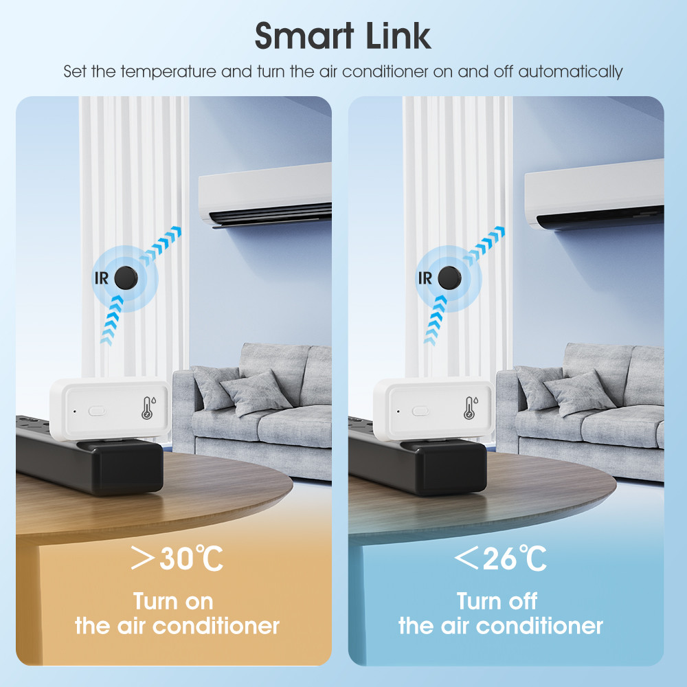 Tuya Zigbee Wifi Humidity Temperature Monitor Smart Hygrometer Thermometer Wireless Electronic Hygrometer Monitor Smart Indoor Compatible With Alexa