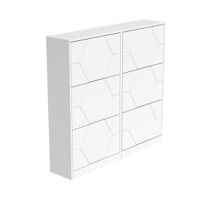China Wooden shoe cabinet with six door wholesale
