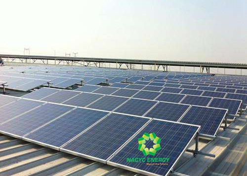 Home Lighting Flat Roof Solar Mounting System High Intensity Aging Resistance