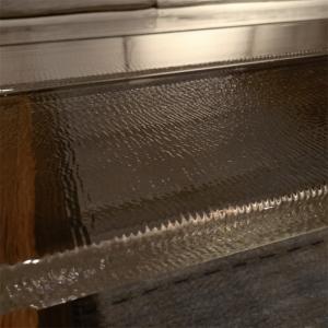 China SAI SGCC Tempered Art Glass Die Cast Custom Textured Fused Stained Hot Melt wholesale