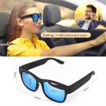 Wireless Sunglasses IPX4 Waterproof Bluetooth Music with Open Ear style Black