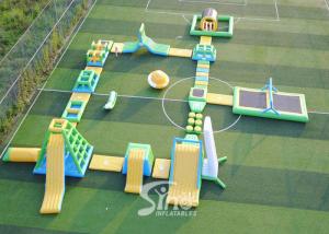 China 30x28m giant inflatable floating water island for summer water parties use wholesale