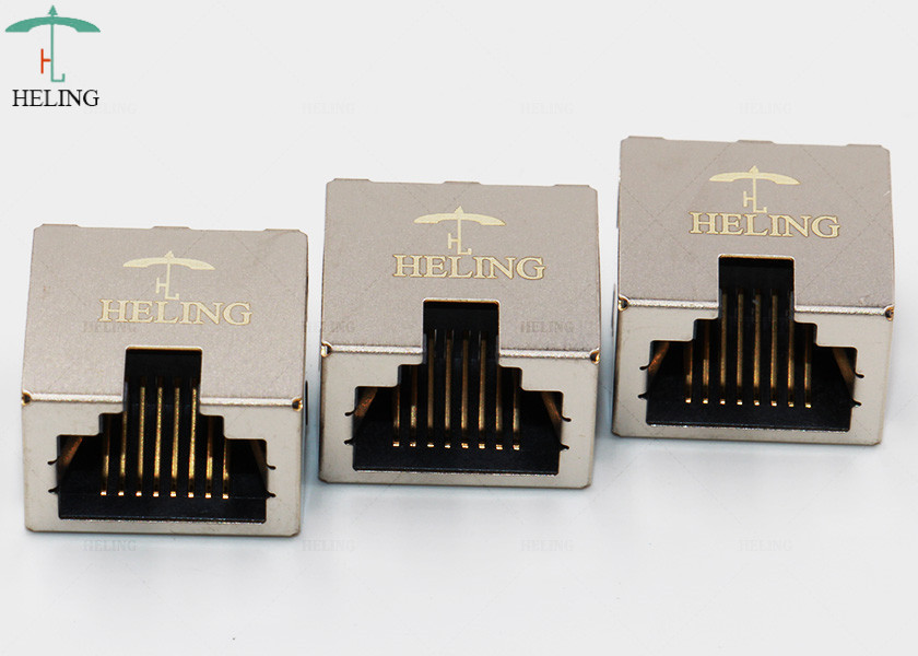 Tab Up 1x1 8P8C RJ45 Connectors Low Profile Side Entry RoHS Compliant