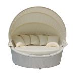Optional Antique Canopy Bed Outdoor Luxury Rattan Sun Loungers 100% Handwoven