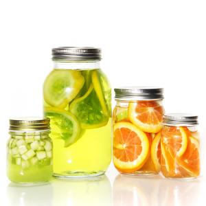 China Canning Pickle Glass Mason Jars 150ml 200ml 250ml With Lids wholesale