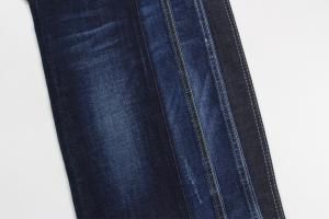 China Hot Sell And Wholesale Dark Blue Crosshatch Slub Denim Jeans Fabric wholesale