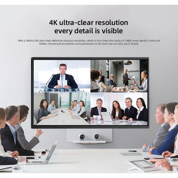 65" Android Touchscreen Interactive Whiteboard Smart Board 350 cd/m2 4K UHD Commercial Display