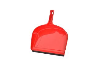 China Clip On Heavy Duty Dustpan Blue Plastic Easy Grip Rubber Edge Detailed Sweeping Debris wholesale