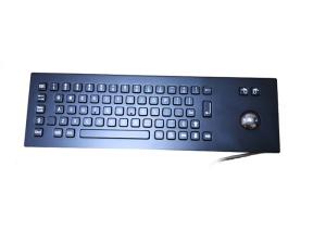 China IP65 Anti Salty Black Marine Keyboard Roller Ball / Mouse Buttons Included wholesale