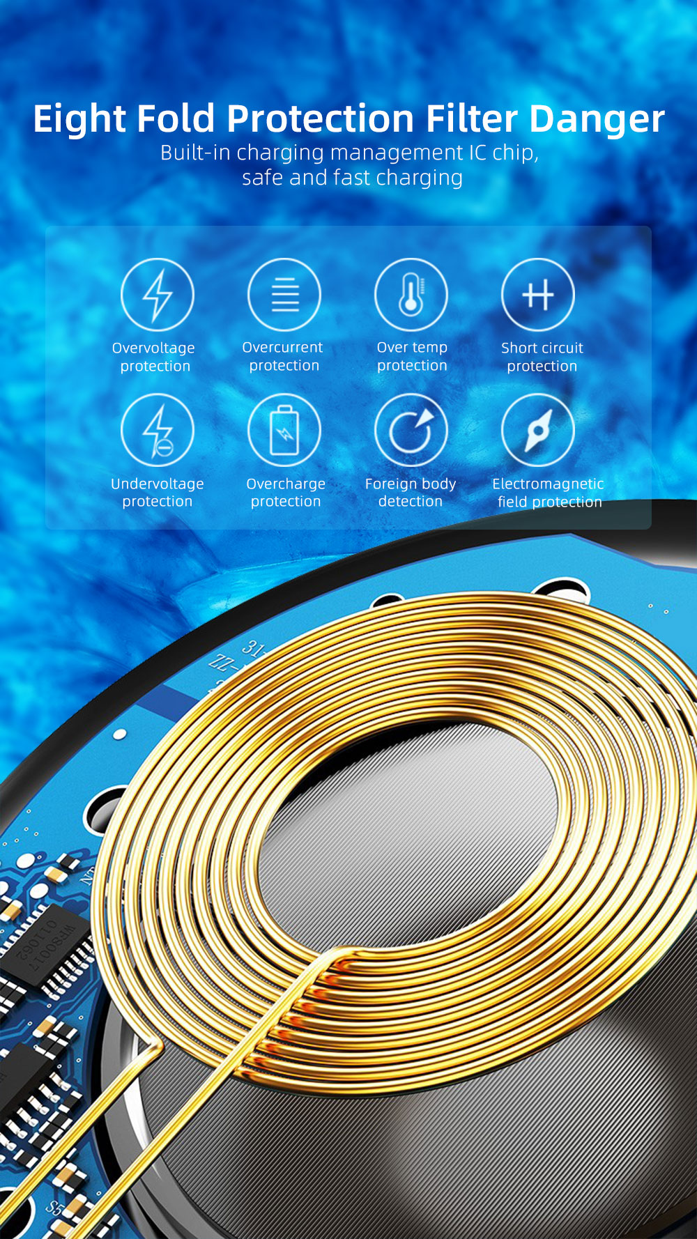 Lamp Desktop Magnetic Wireless Charger 15W For Ip 12 HUAWEI XIAOMI