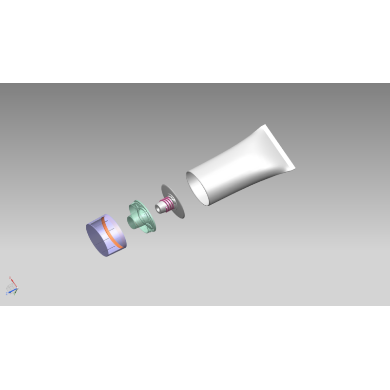 PE / ABL Cream Tubes Packaging 35mm Diameter Empty Tubes For Cosmetics