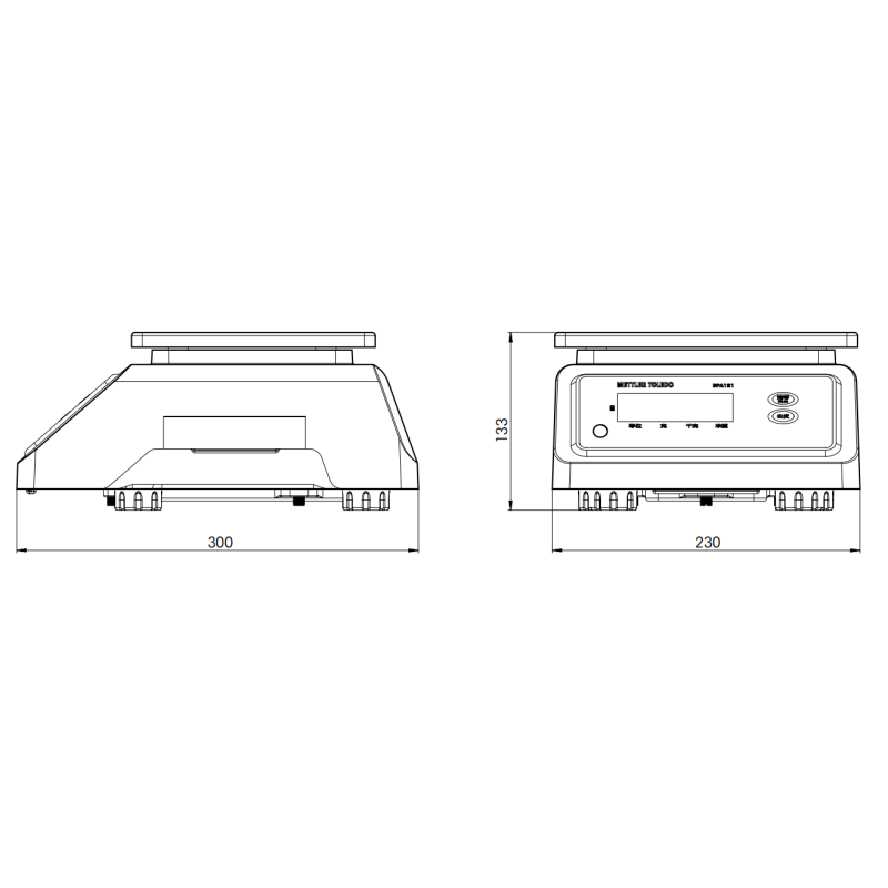 3kg Table Top Weight Scale Waterproof Portable Bench Scale For Food Processing