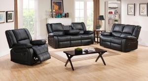 China PU leather recliner sofa 1+2+3 1018 wholesale