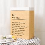 Personalized Recyclable Printed Kraft Paper Bags Rectangular Flower Gift Bag For