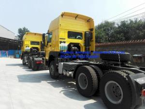 China Howo Tractor Trailer Truck LHD 10 Wheels HW 79 High Roof Cab 102 Km / H wholesale