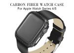 Black Color Matte Finish Carbon Aramid Fiber Apple Watch Series 4 Case