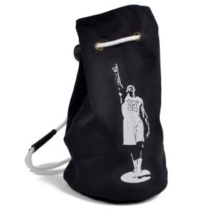 China Large Capacity Canvas Sport Drawstring Bag Black Color 30 . 5 * 17 * 46CM wholesale