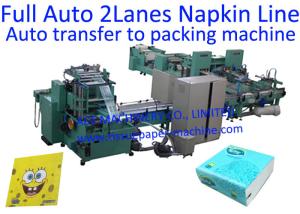 China 2000 Sheet/Min 2 Lanes Folder Tissue Paper Machine wholesale