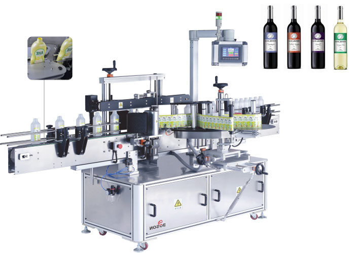 Glass Bottle Automatic Double Side Sticker Labelling Machine Front And Back