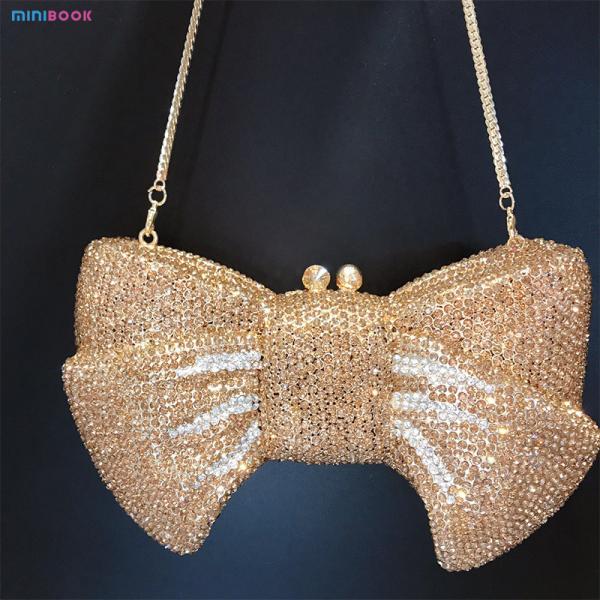2023 Banquet Full Diamond Clutch Women Crystal Evening Clutch Bag with CANDY